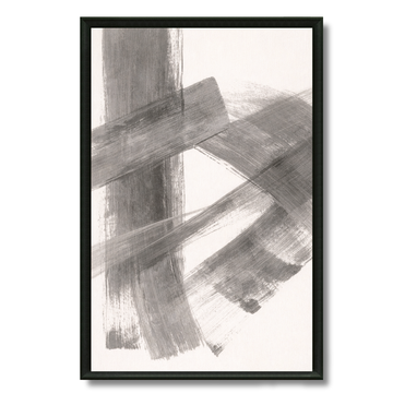 Tableau trajectoire gris abstrait lignes dynamiques