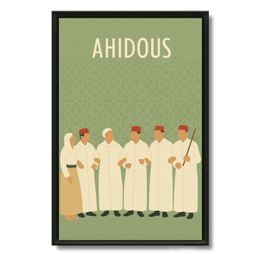 Tableau Ahidous danse amazighe Moyen Atlas patrimoine berbère