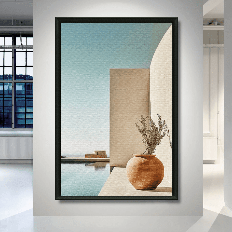 Tableau apaisement architectural marocain détail