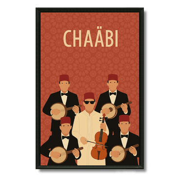 Tableau Chaâbi orchestre musique marocaine populaire mariage