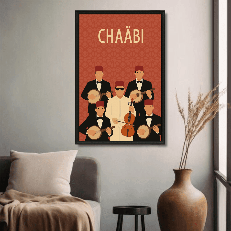 Tableau Chaâbi marocain détail