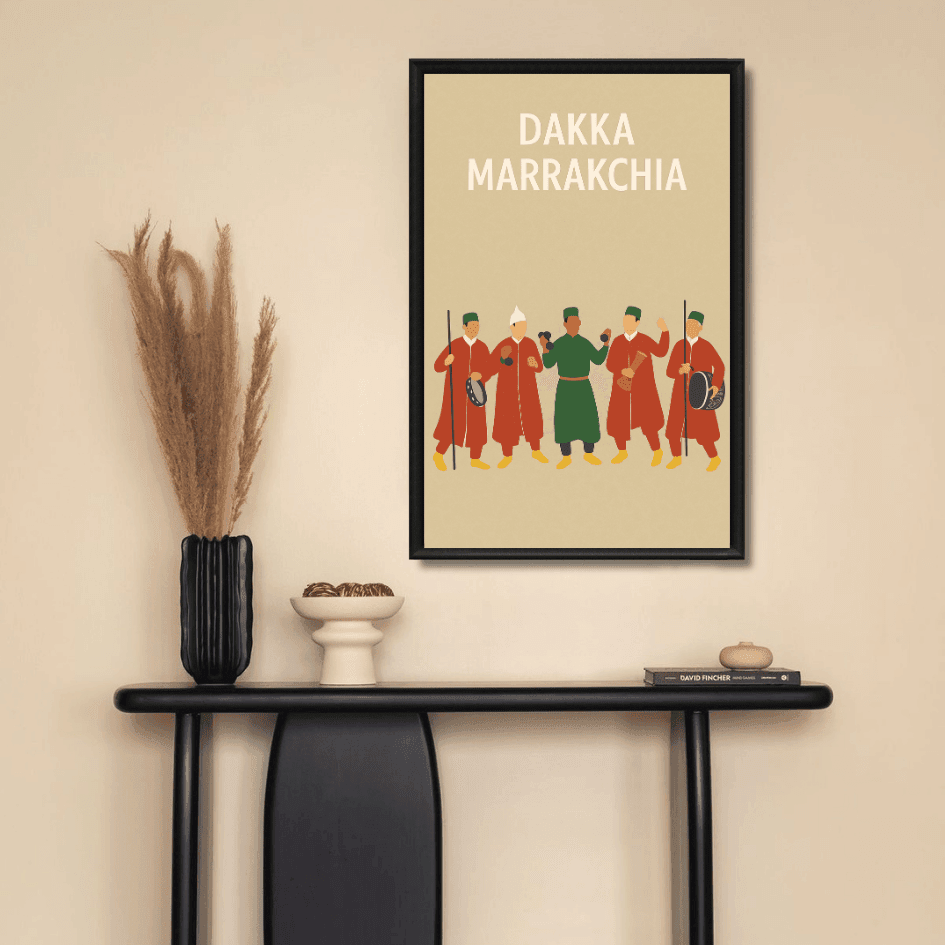 Tableau Dakka Marrakchia marocain détail