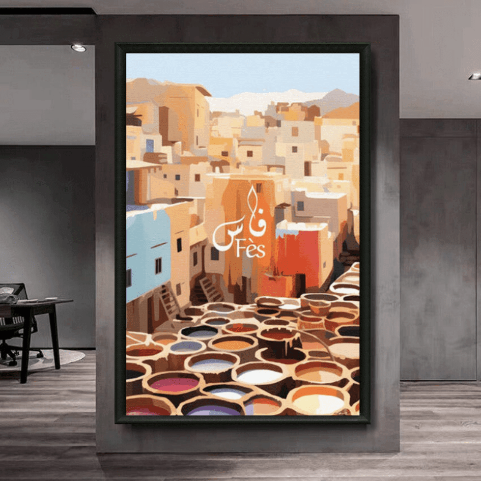 Tableau marocain Fès, doyenne des villes impériales
