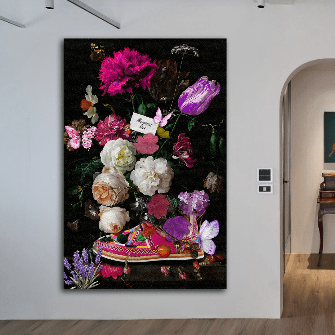 Tableau l'amour marocain lhaj lhaja illustration