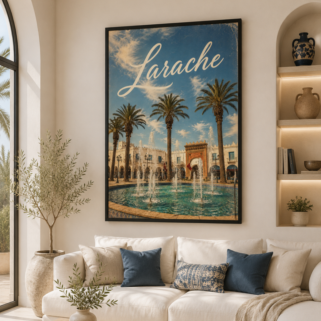 Tableau marocain Larache vue détail