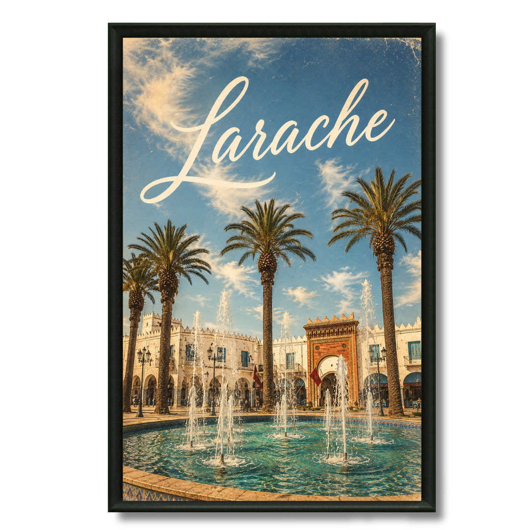 Tableau marocain Larache, cité portuaire du nord-ouest