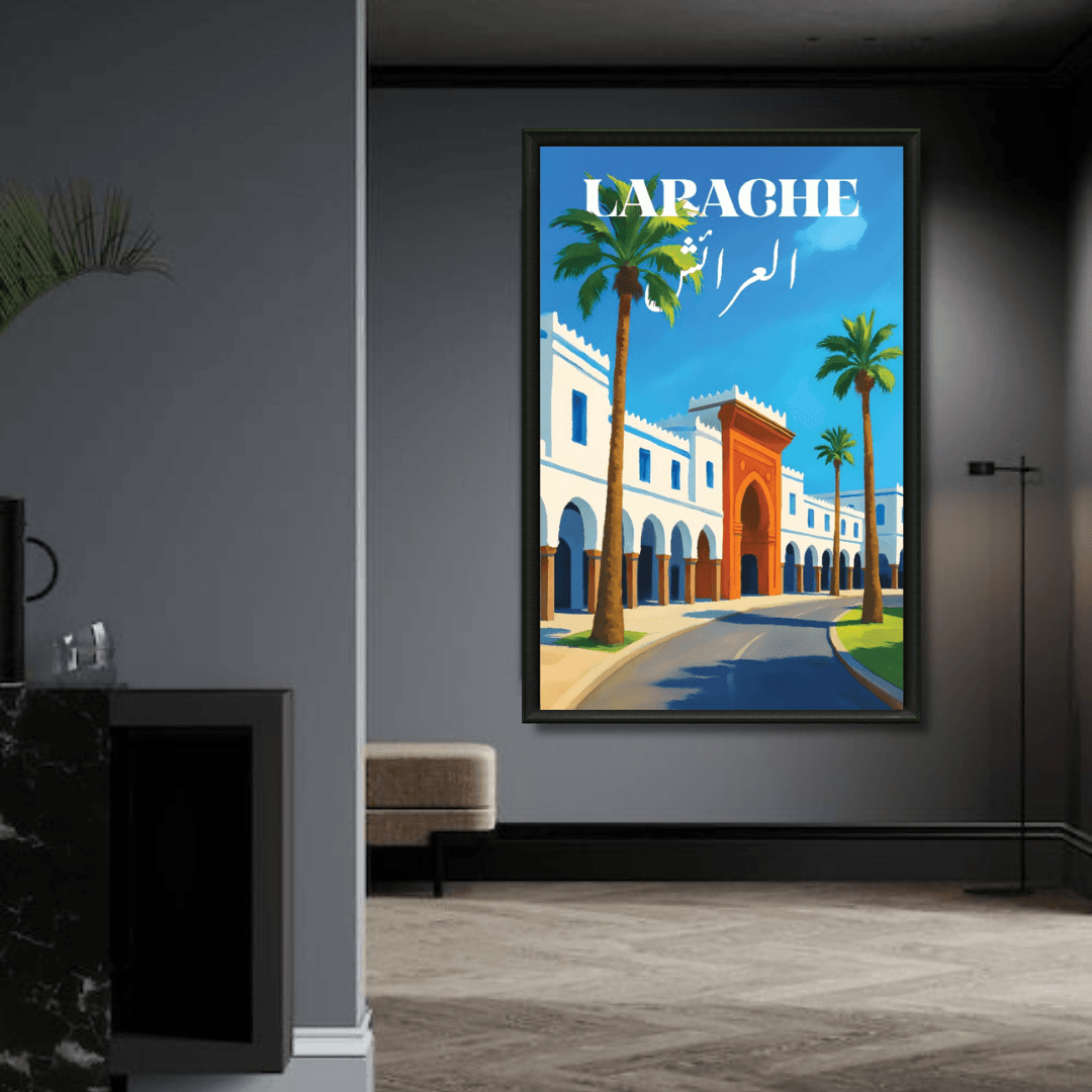 Tableau marocain Larache vue détail