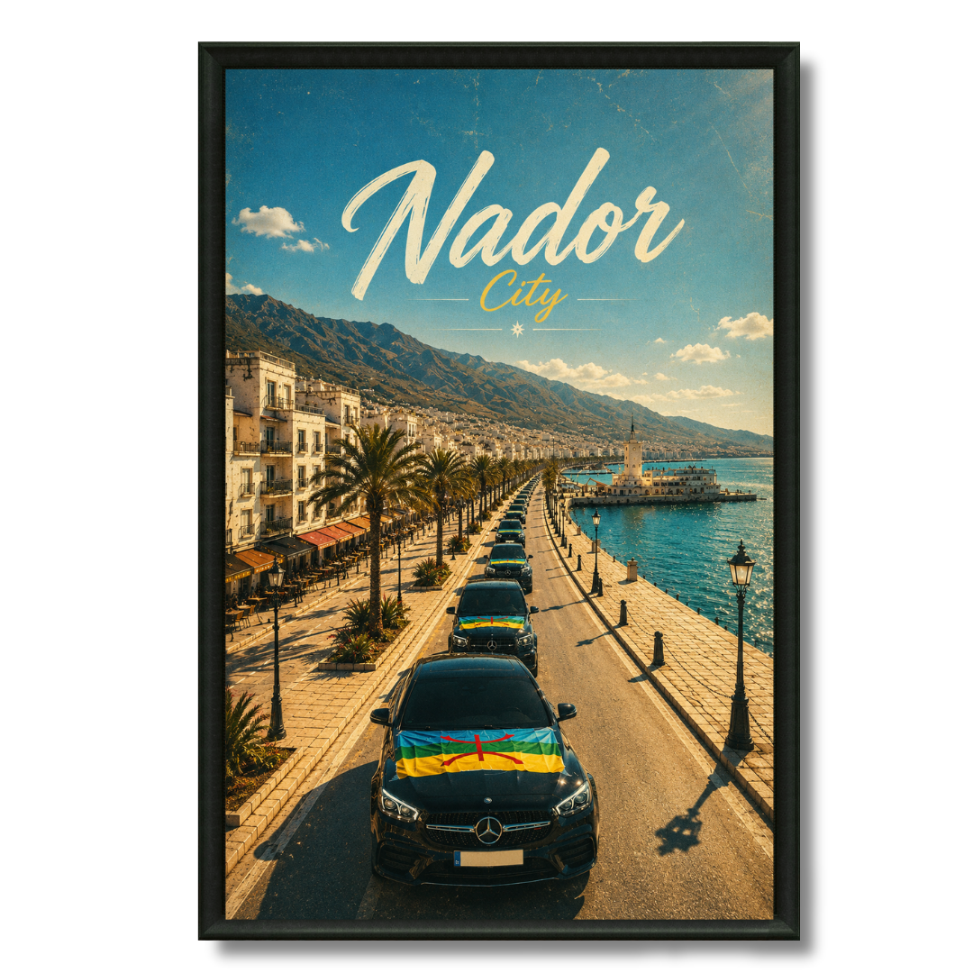 Tableau marocain Nador, ville du nord-est marocain