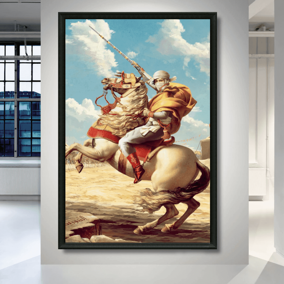 Tableau Napoléon Tbourida marocain détail