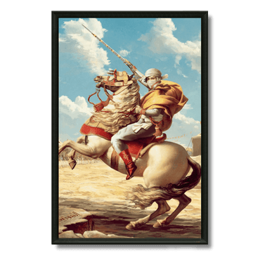 Tableau Napoléon style Tbourida marocain art décalé