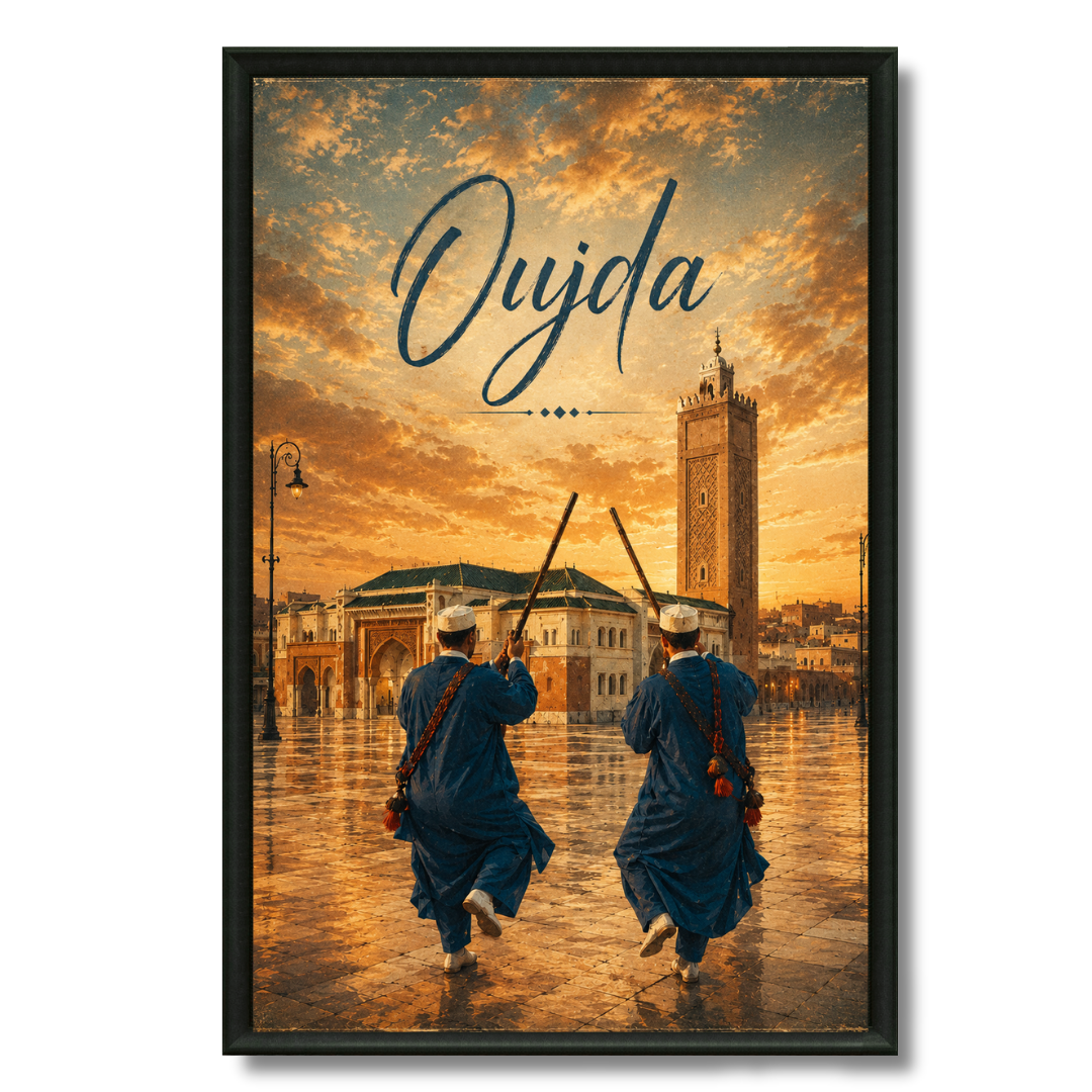 Tableau marocain Oujda, capitale de l'Oriental