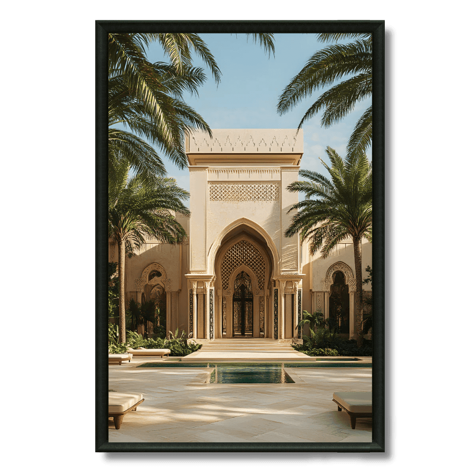 Tableau palais mille arches marocain architecture orientale