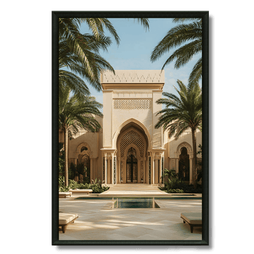 Tableau palais mille arches marocain architecture orientale