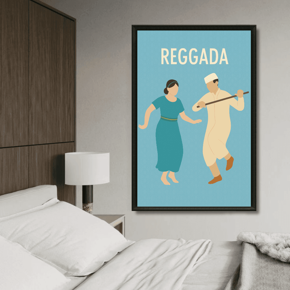 Tableau Reggada marocaine détail