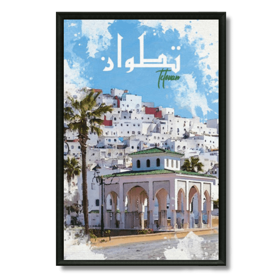 Tableau marocain Tétouan, la colombe blanche du nord